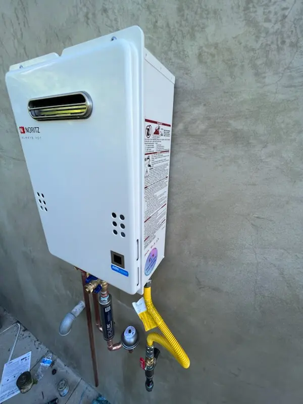 Tankless water heater installation for River Club Estates homes